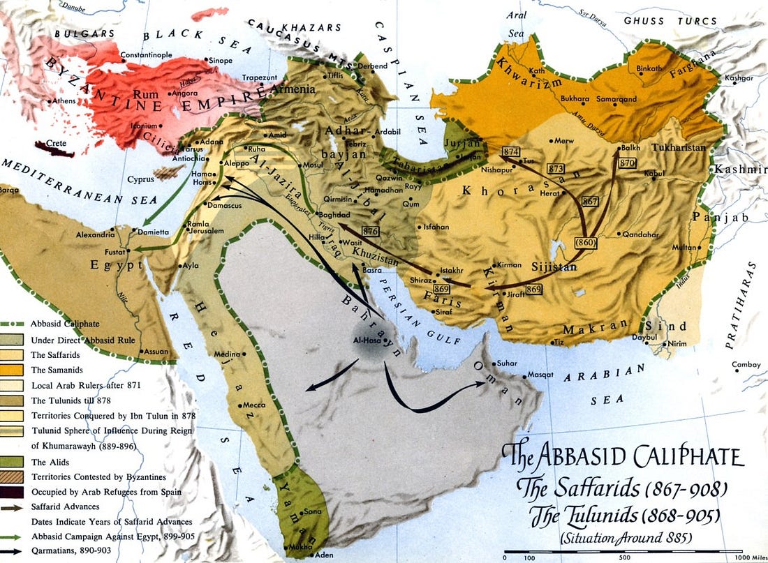Map - Saffarids & Tulunids